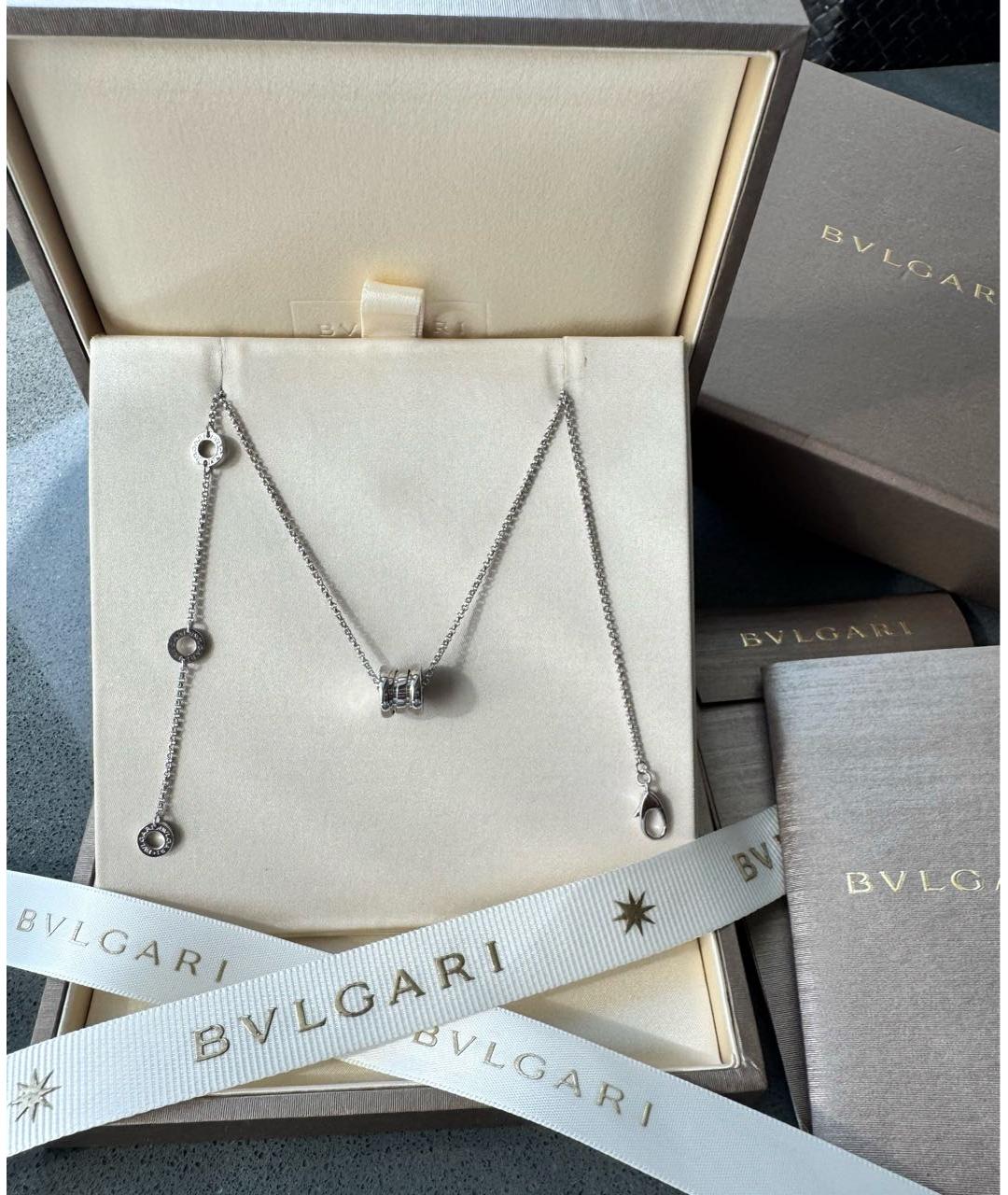 BVLGARI Серебряная подвеска из белого золота, фото 2
