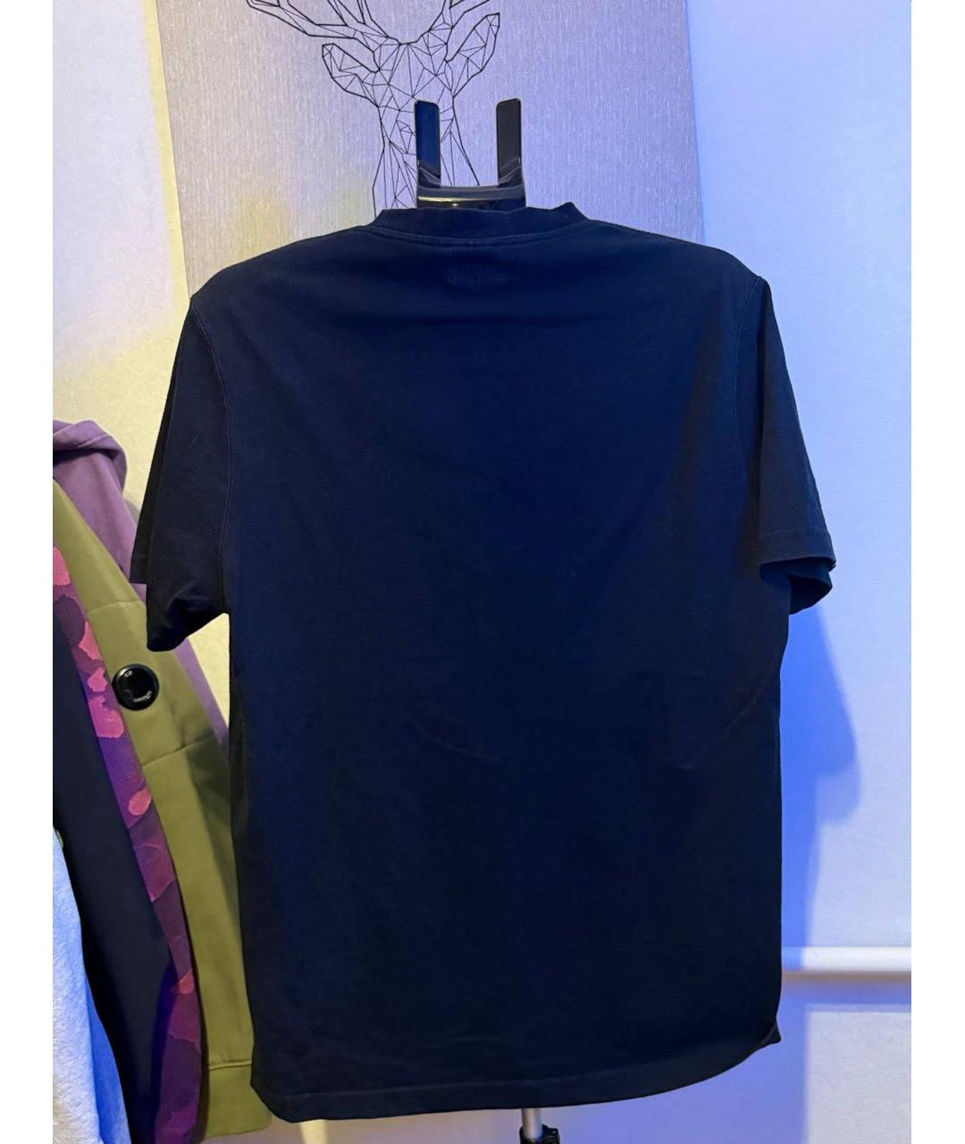 VETEMENTS Черная хлопковая футболка, фото 2