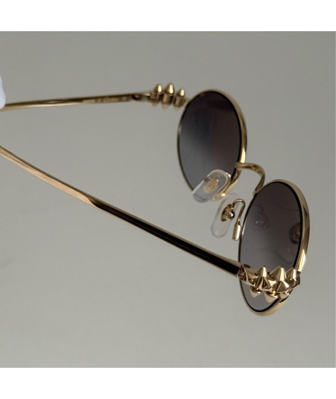 CARTIER Золотые металлические солнцезащитные очки, фото 8