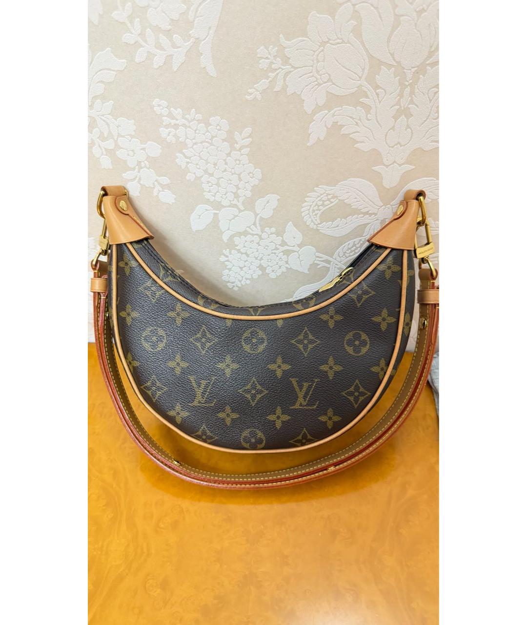LOUIS VUITTON Коричневая сумка через плечо, фото 3