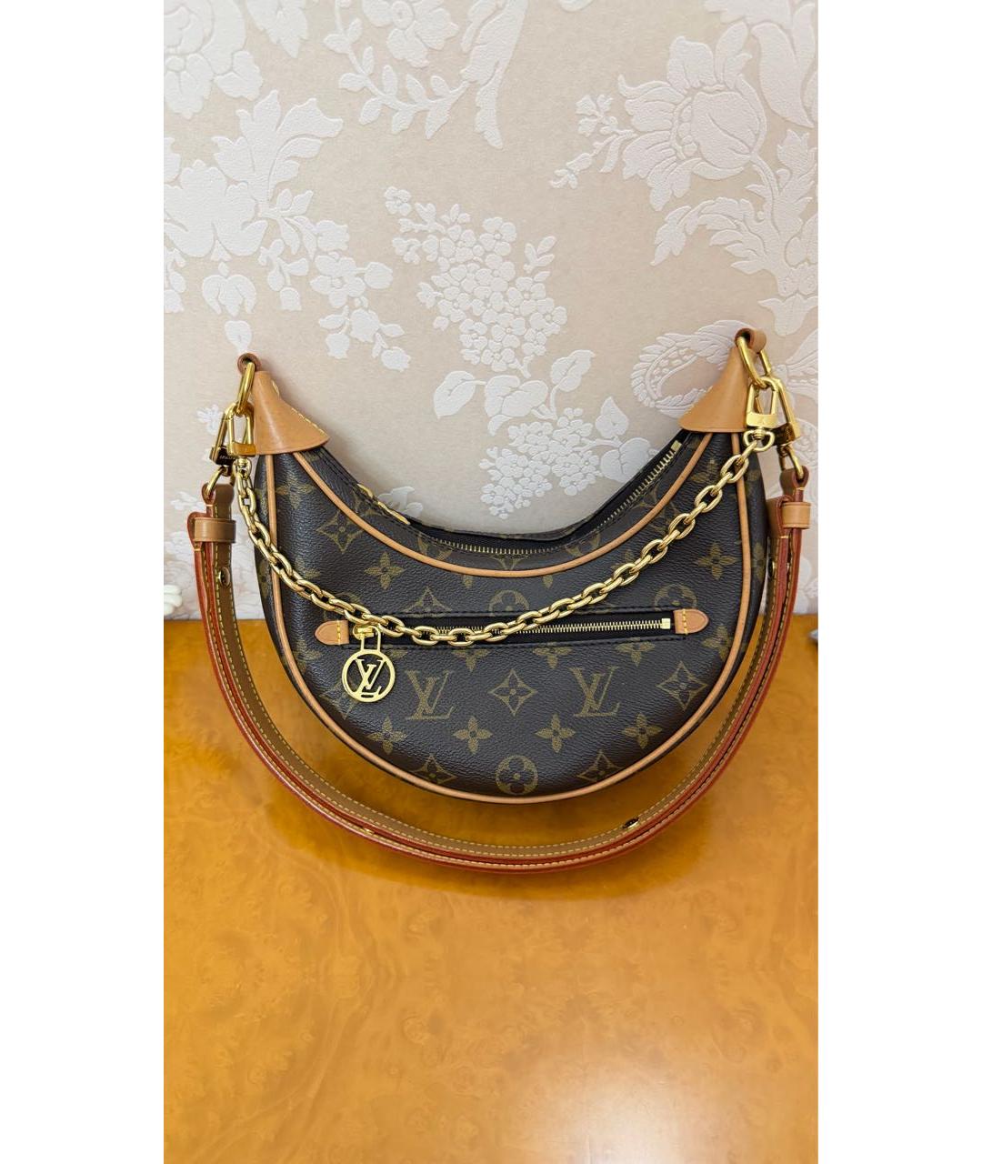 LOUIS VUITTON Коричневая сумка через плечо, фото 7