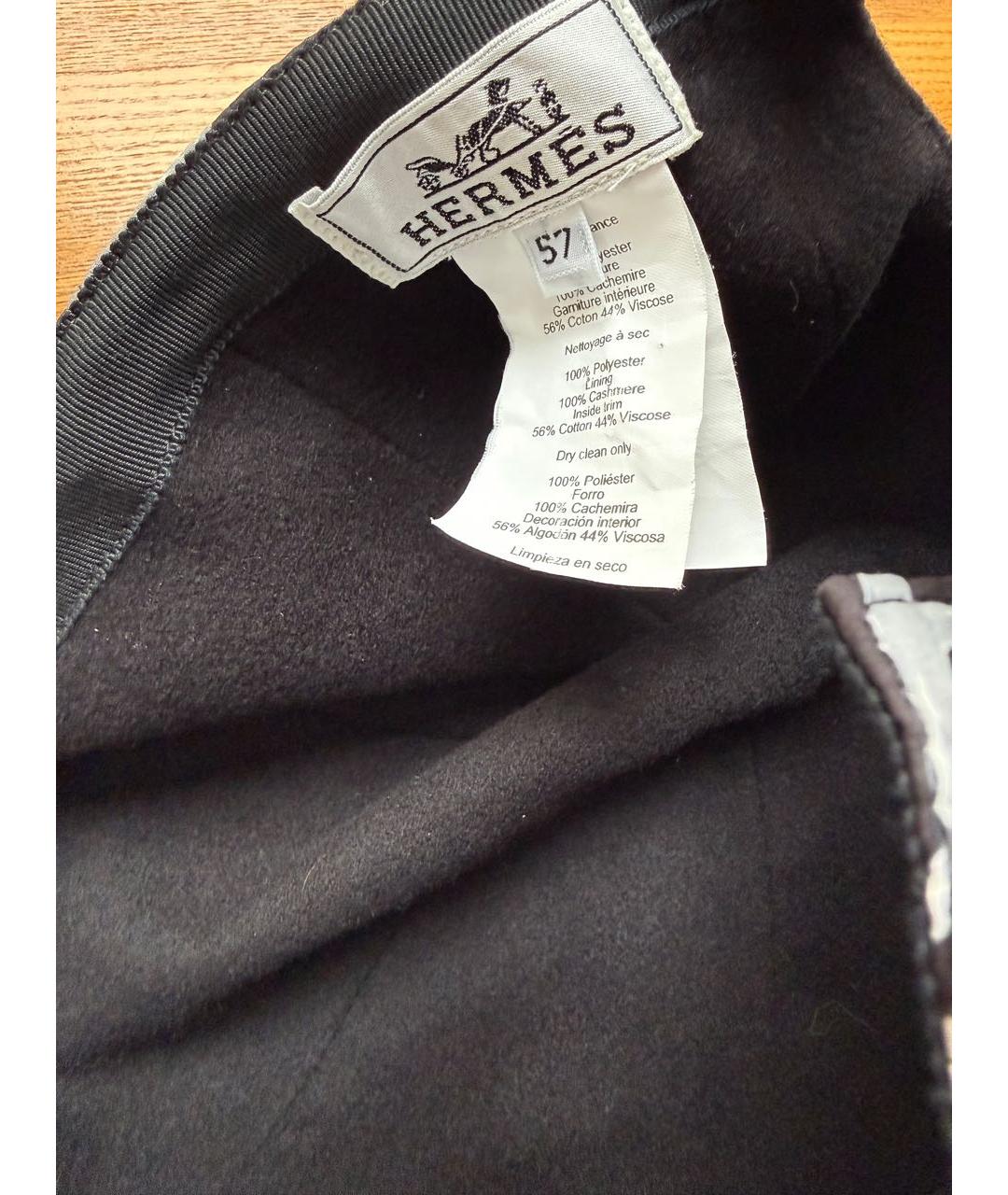 HERMES Бархатная кепка, фото 7