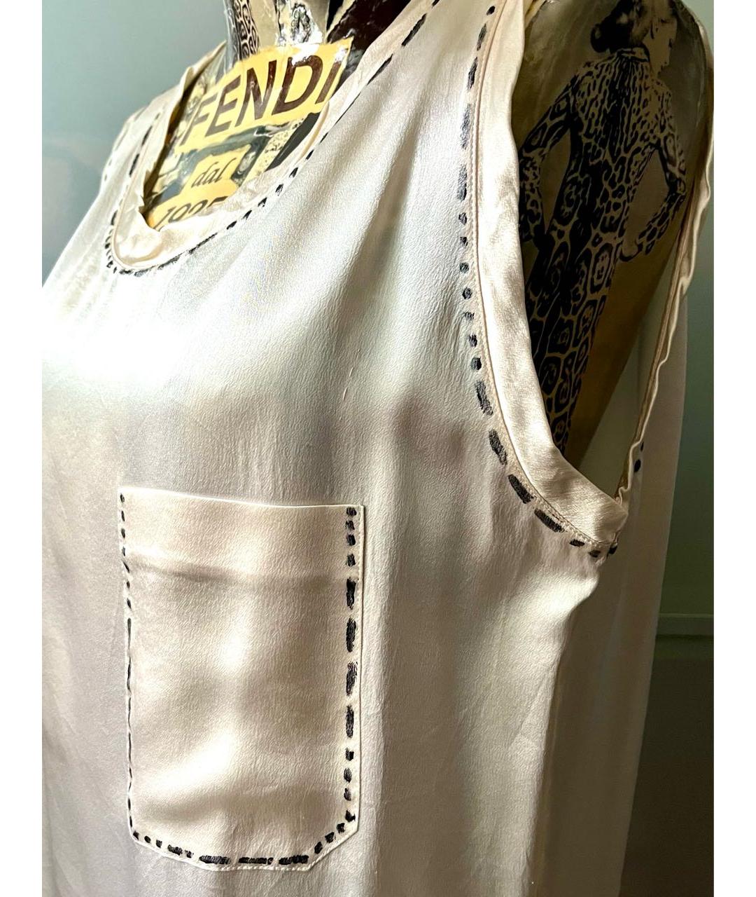 SAINT LAURENT Шелковая блузы, фото 2
