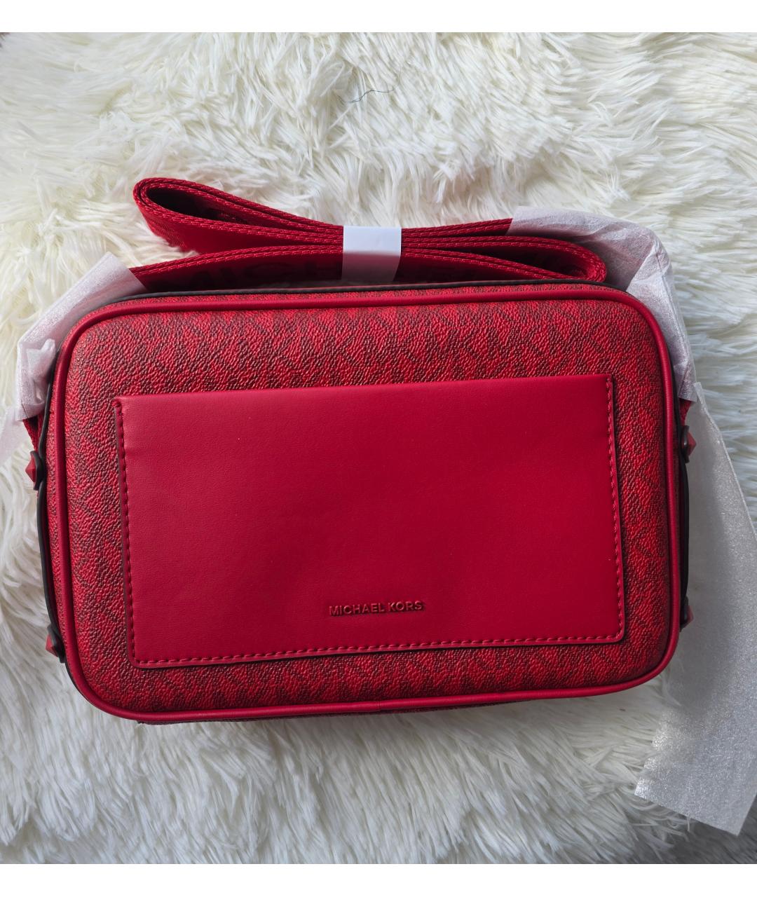 MICHAEL KORS Красная сумка через плечо, фото 4
