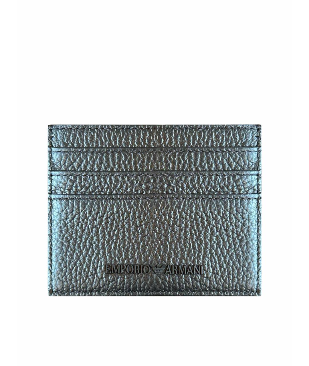 EMPORIO ARMANI Черный кожаный кардхолдер, фото 1