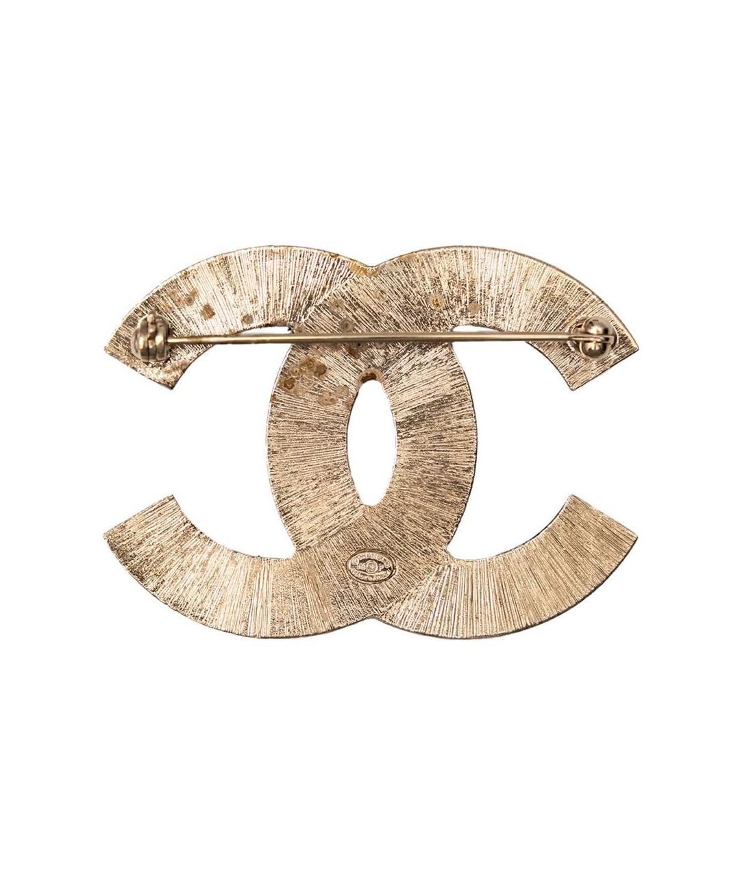 CHANEL Черная металлическая булавка / брошь, фото 2