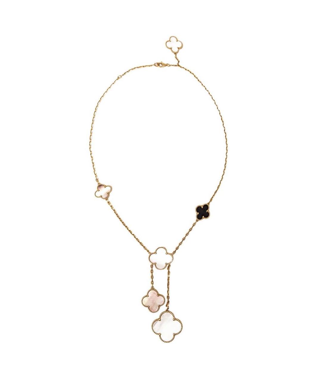 VAN CLEEF & ARPELS Серое колье из желтого золота, фото 6