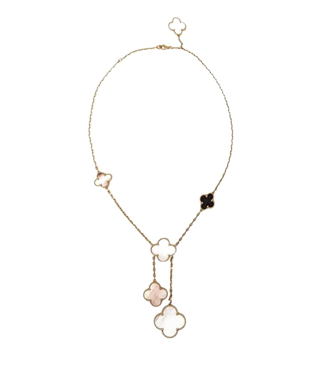 VAN CLEEF & ARPELS Серое колье из желтого золота, фото 1