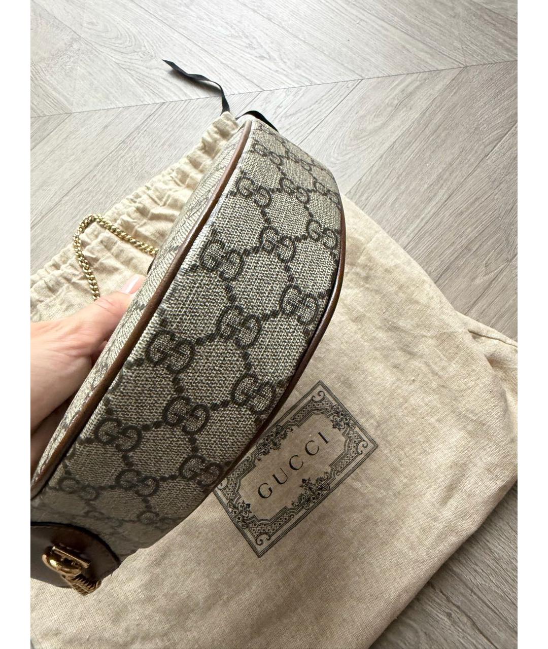 GUCCI Коричневая сумка через плечо, фото 3