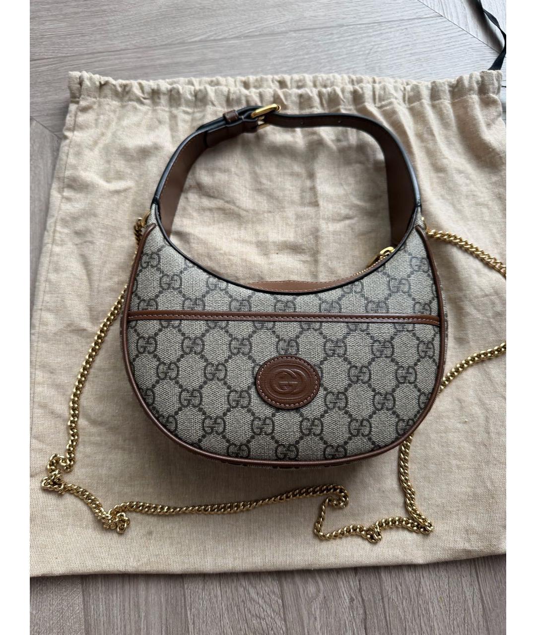 GUCCI Коричневая сумка через плечо, фото 6