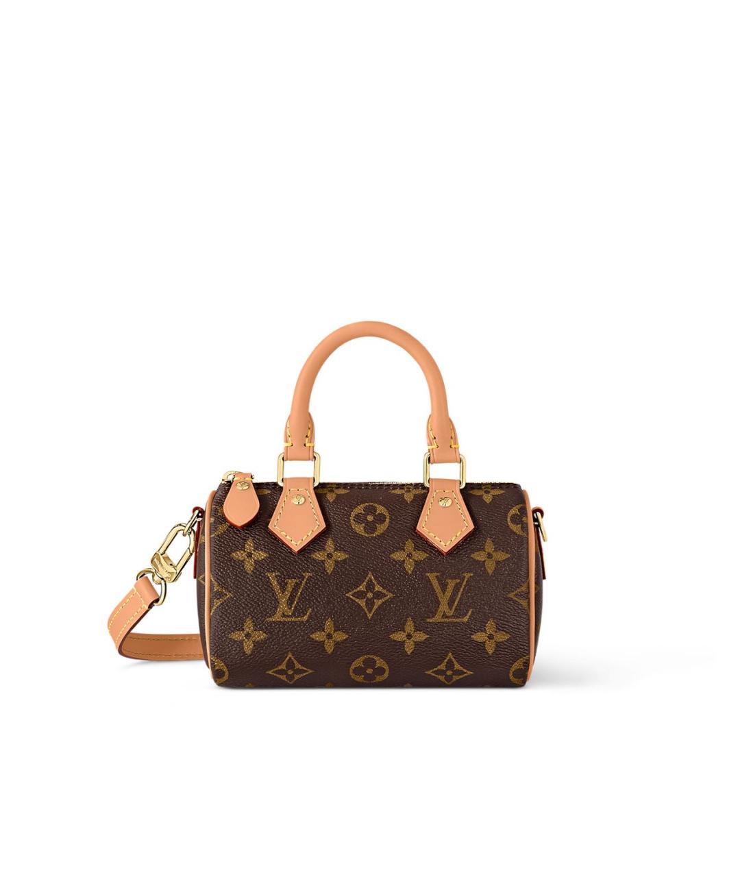 LOUIS VUITTON Коричневая кожаная сумка через плечо, фото 1