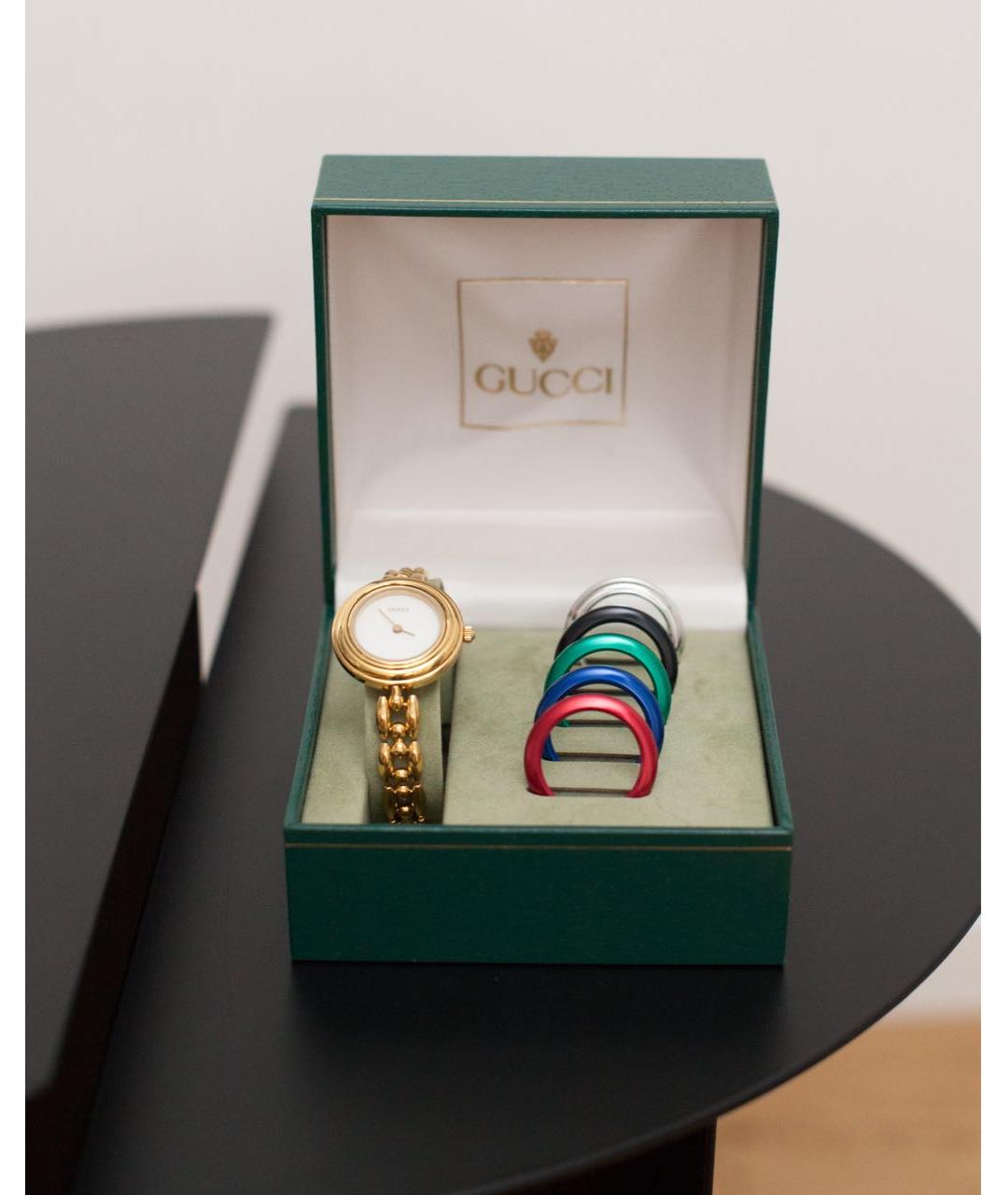 GUCCI Золотые часы, фото 6