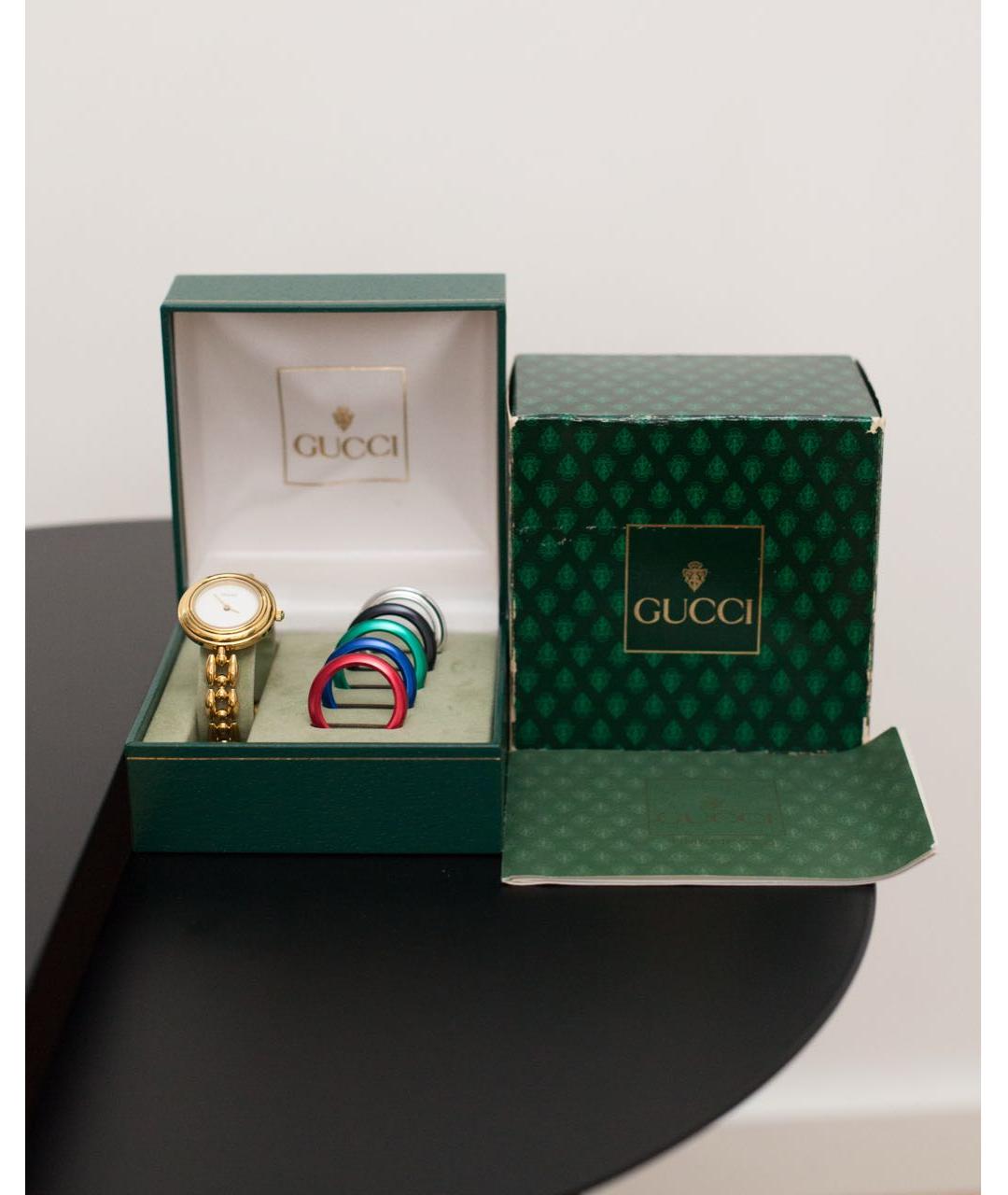 GUCCI Золотые часы, фото 5
