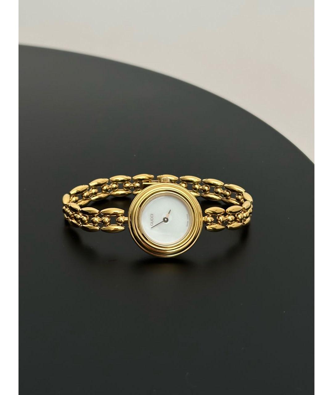 GUCCI Золотые часы, фото 9