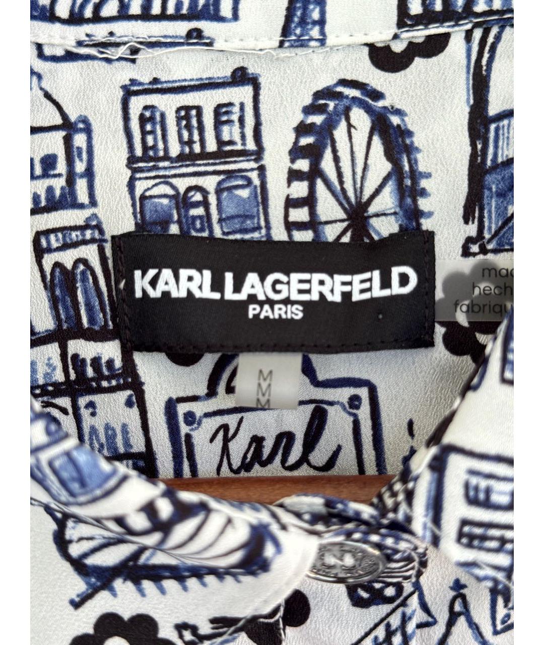 KARL LAGERFELD Мульти полиэстеровая рубашка, фото 5