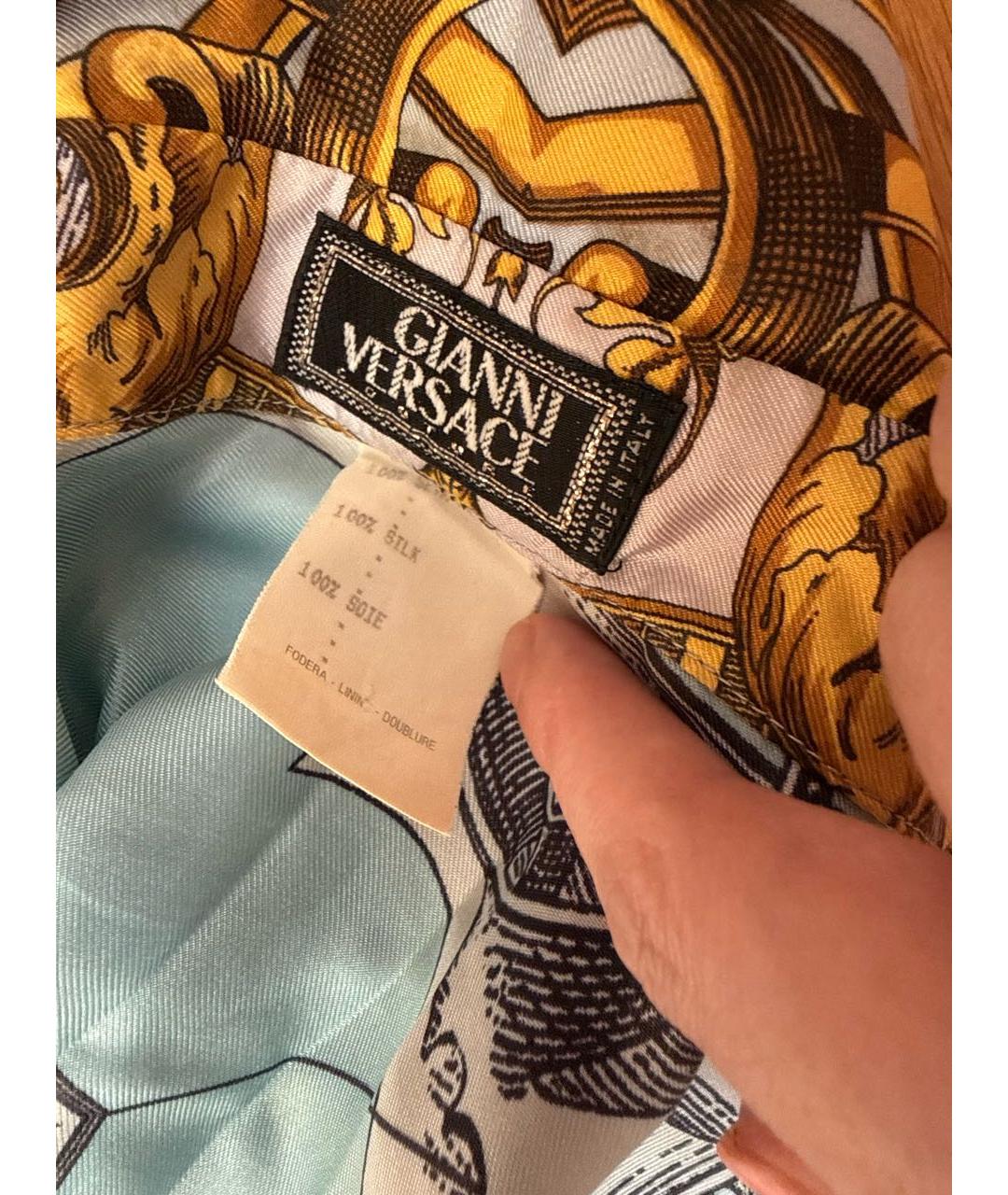 VERSACE Шелковая кэжуал рубашка, фото 3
