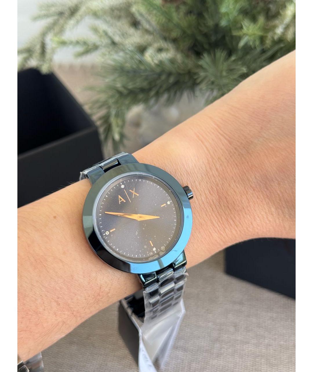 ARMANI EXCHANGE Синие металлические часы, фото 6