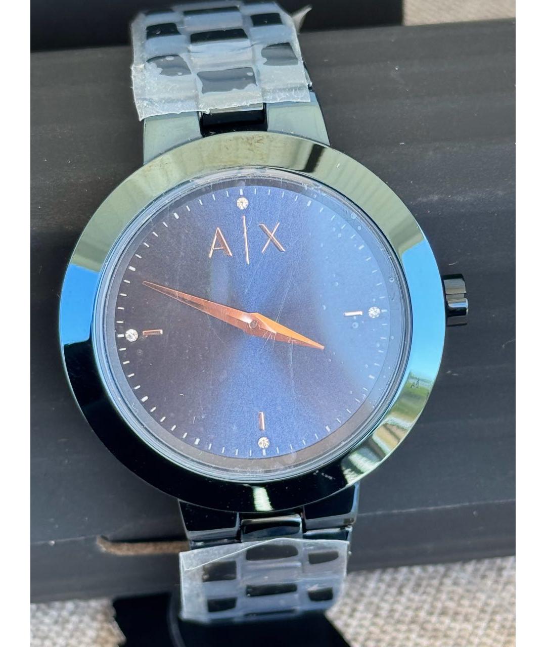 ARMANI EXCHANGE Синие металлические часы, фото 7