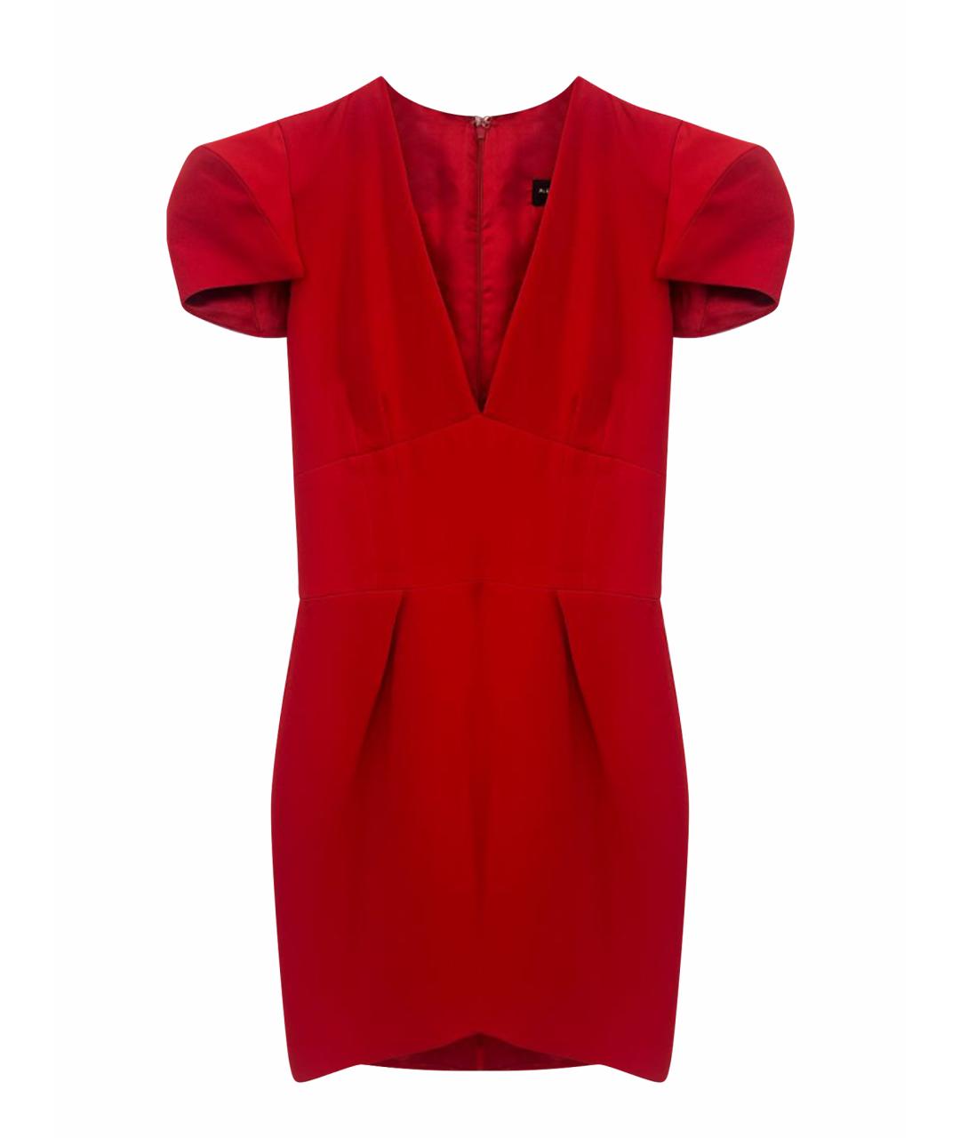 ALEXANDRE VAUTHIER Красное полиэстеровое коктейльное платье, фото 1