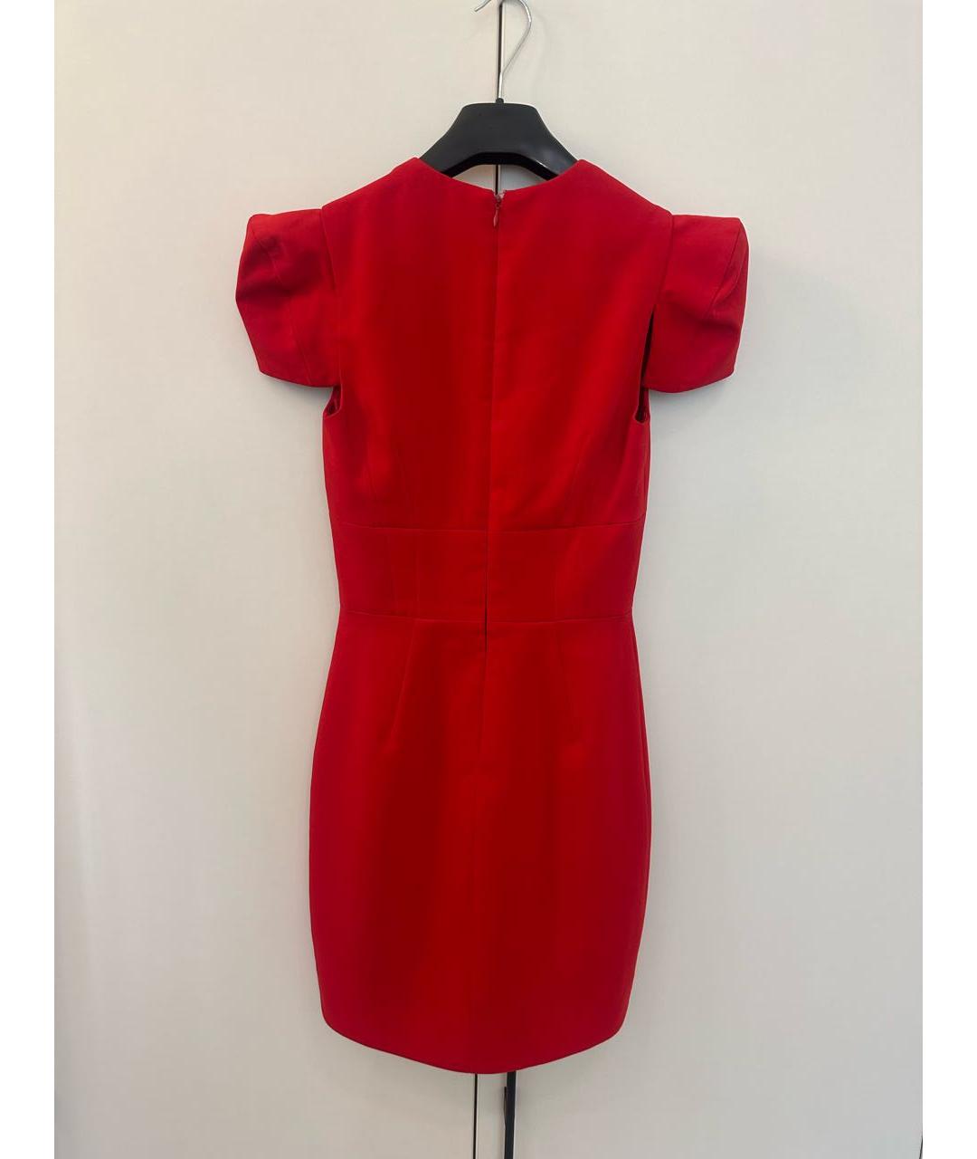 ALEXANDRE VAUTHIER Красное полиэстеровое коктейльное платье, фото 2