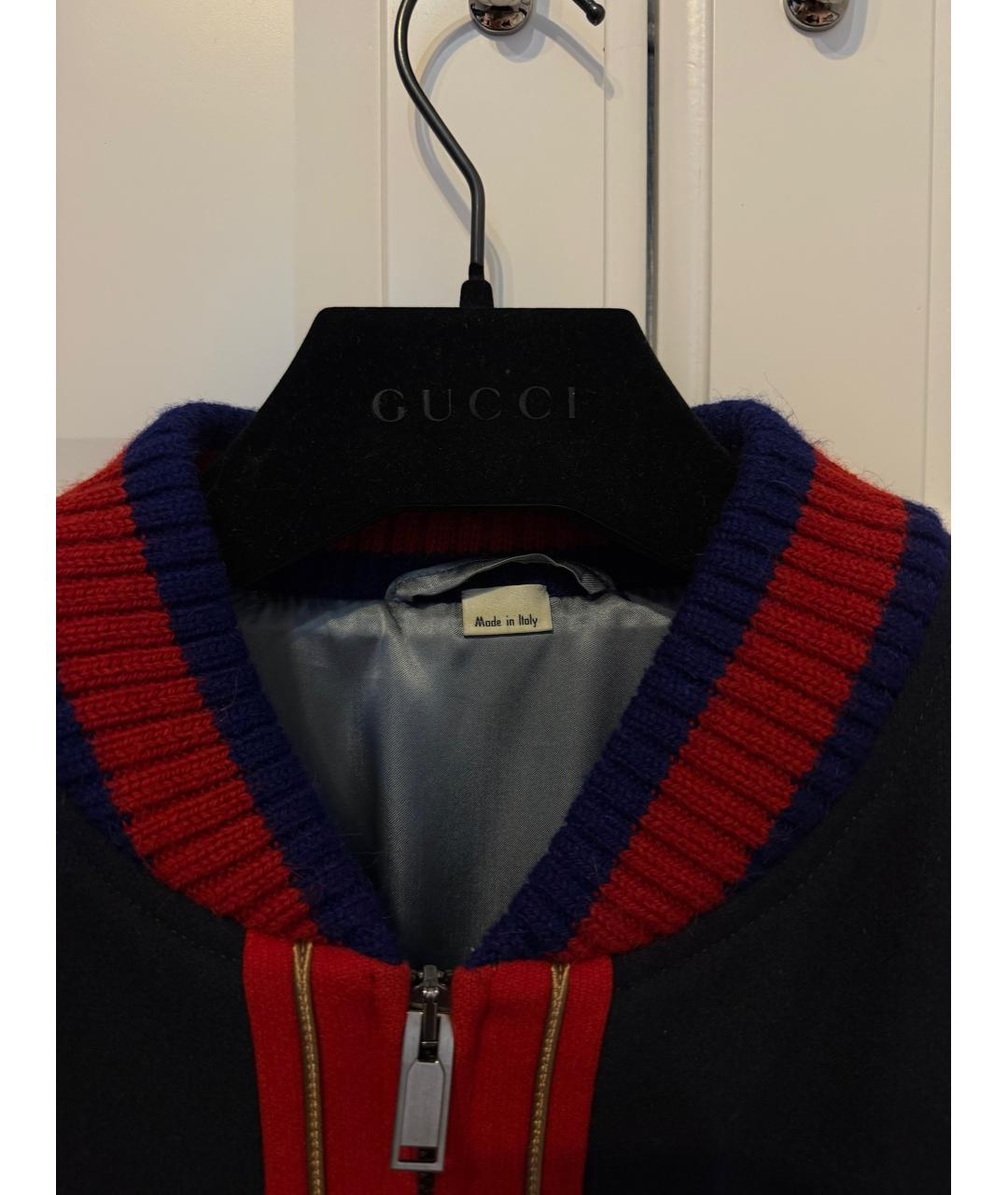 GUCCI Темно-синяя шерстяная куртка, фото 3