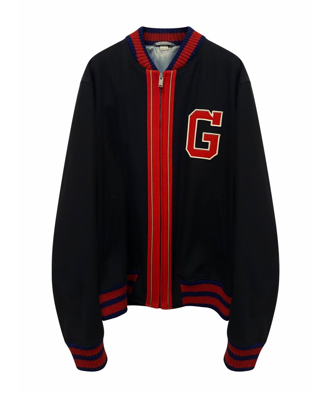 GUCCI Темно-синяя шерстяная куртка, фото 1