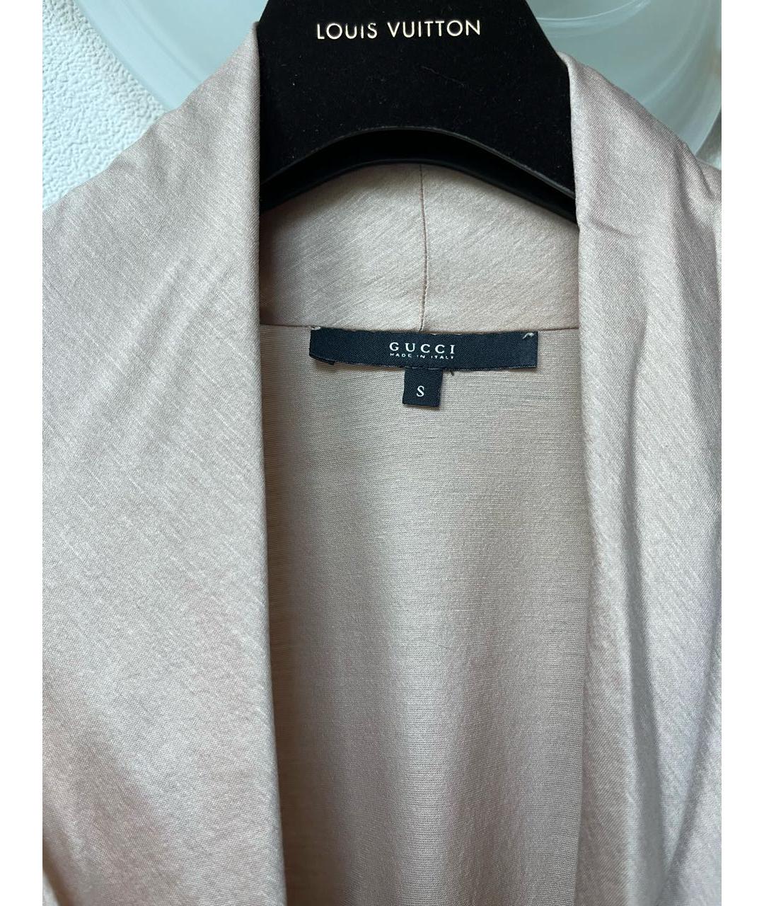 GUCCI Бежевая хлопковая блузы, фото 3