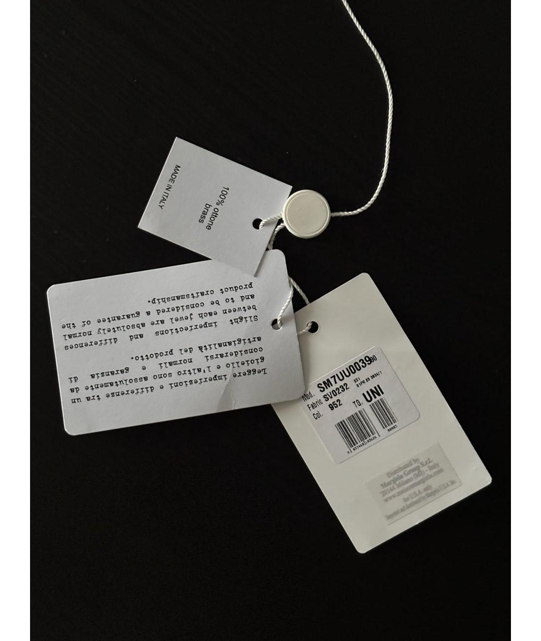 MM6 MAISON MARGIELA Серая латунная цепочка/подвеска, фото 2