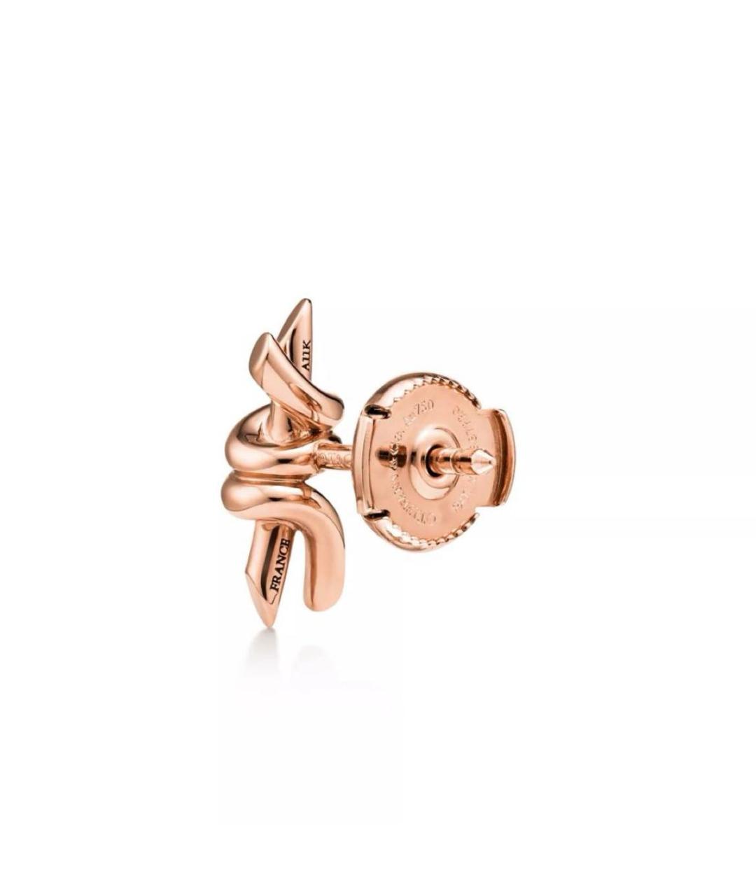 TIFFANY&CO Розовые серьги из розового золота, фото 2
