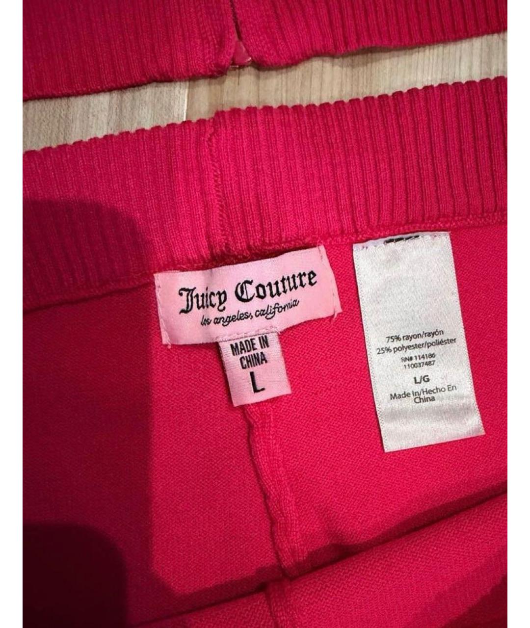 JUICY COUTURE Розовый вискозный костюм с брюками, фото 3