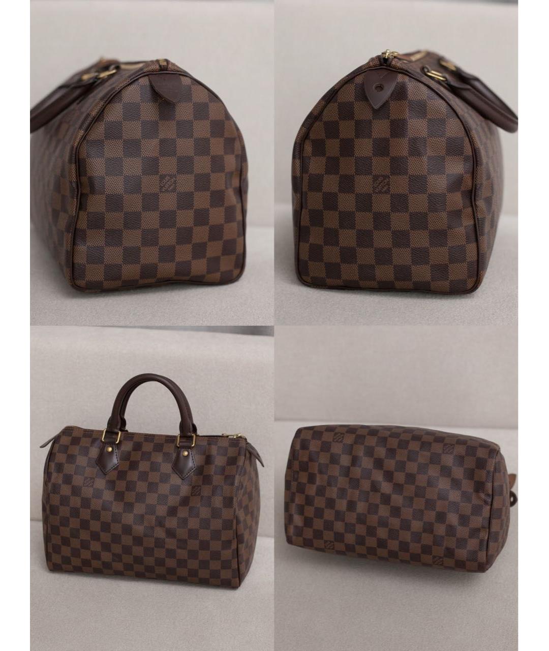 LOUIS VUITTON Коричневая сумка с короткими ручками, фото 6