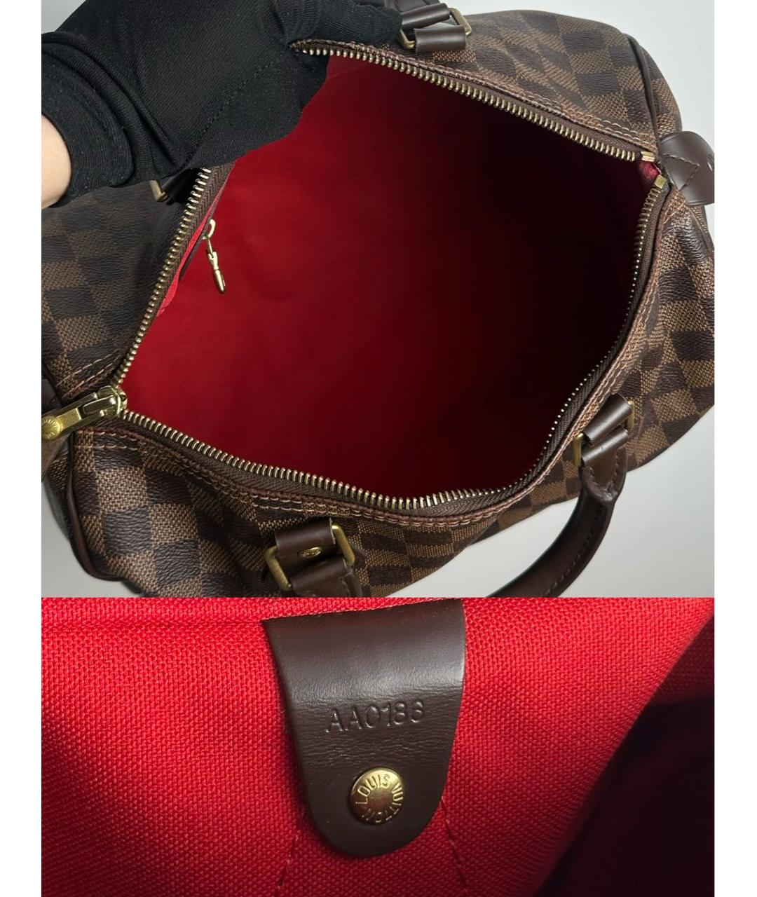 LOUIS VUITTON Коричневая сумка с короткими ручками, фото 8