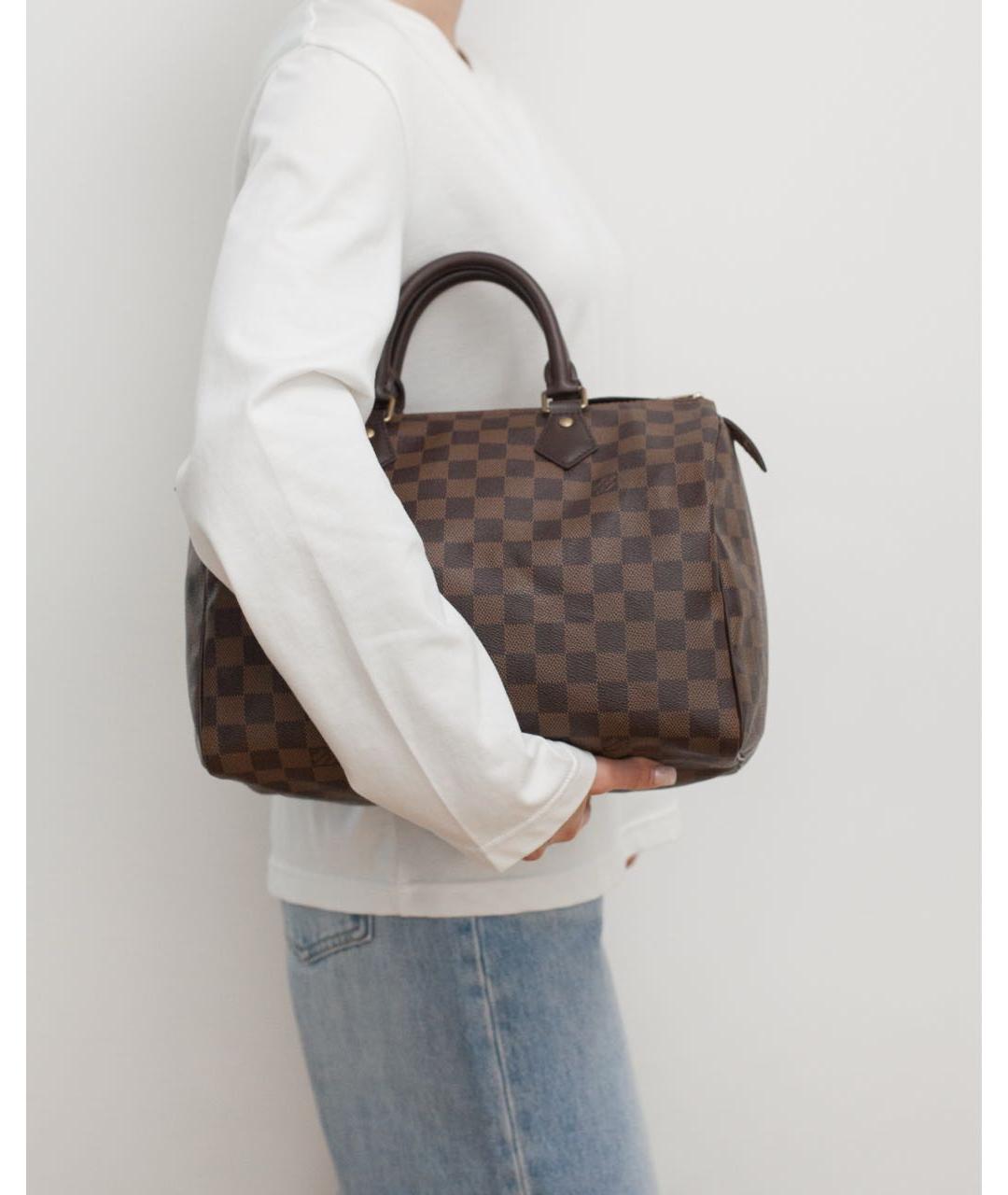 LOUIS VUITTON Коричневая сумка с короткими ручками, фото 2