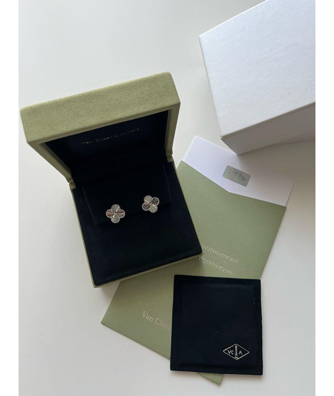 VAN CLEEF & ARPELS Серебряные серьги из белого золота, фото 5