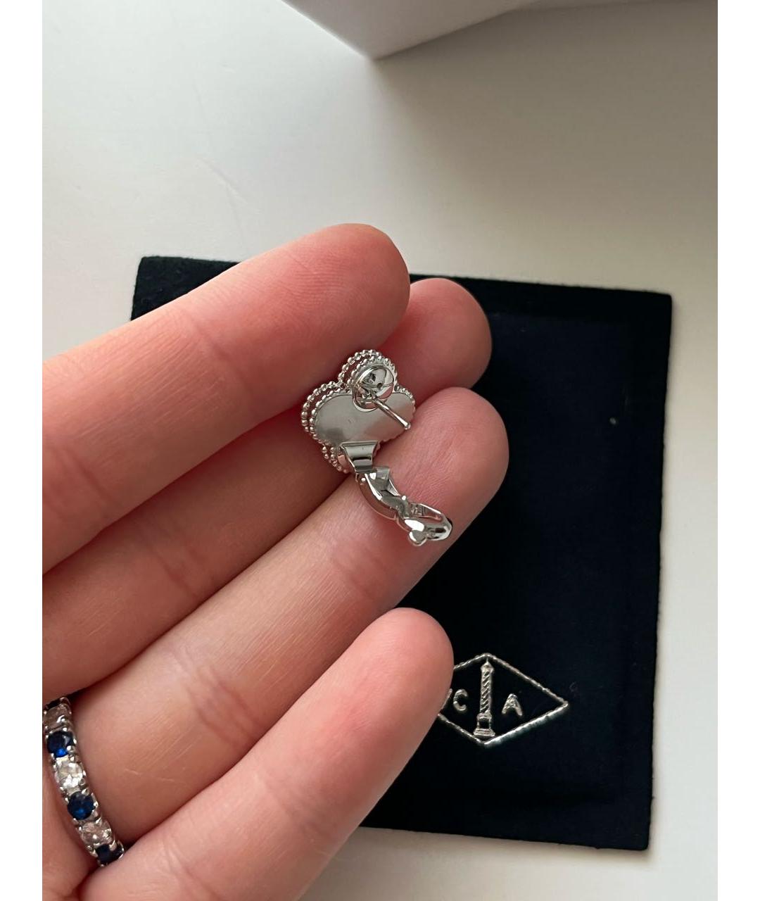 VAN CLEEF & ARPELS Серебряные серьги из белого золота, фото 3
