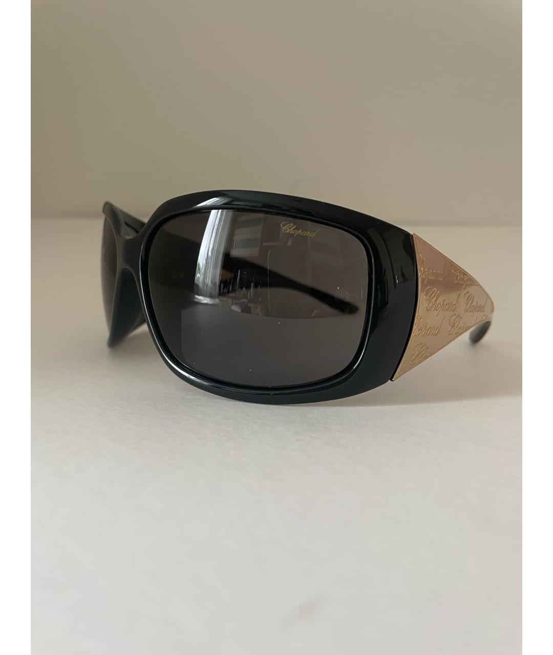 CHOPARD Черные пластиковые солнцезащитные очки, фото 2