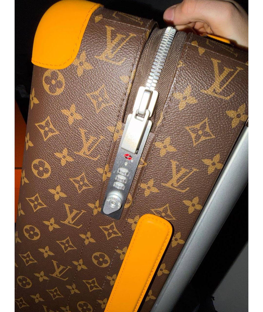LOUIS VUITTON Коричневый чемодан, фото 8