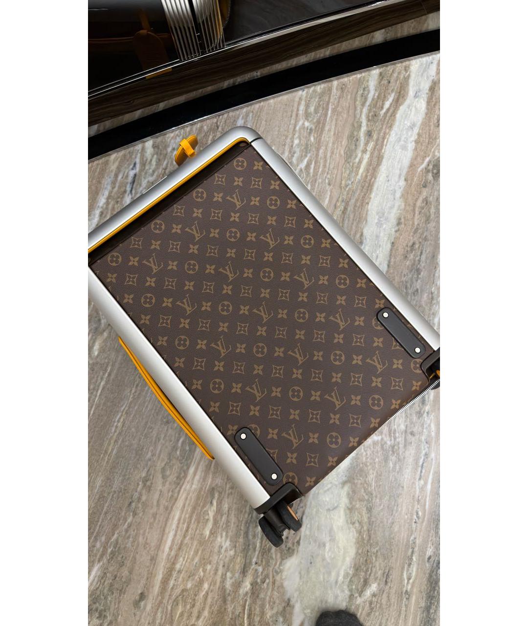 LOUIS VUITTON Коричневый чемодан, фото 7