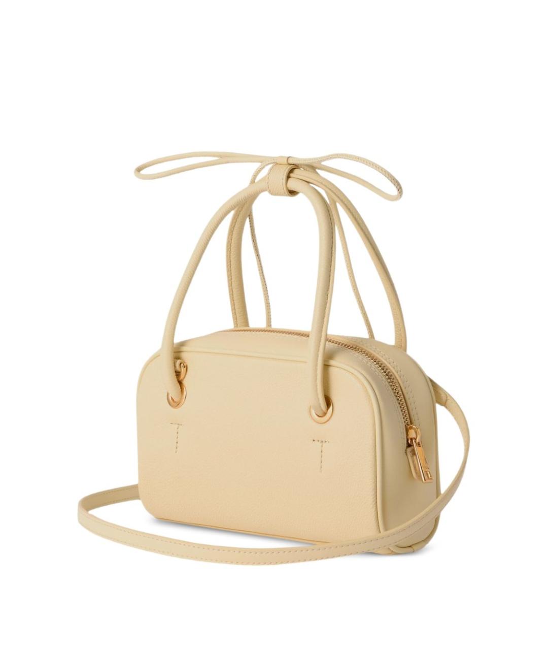 FURLA Бежевая кожаная сумка тоут, фото 3