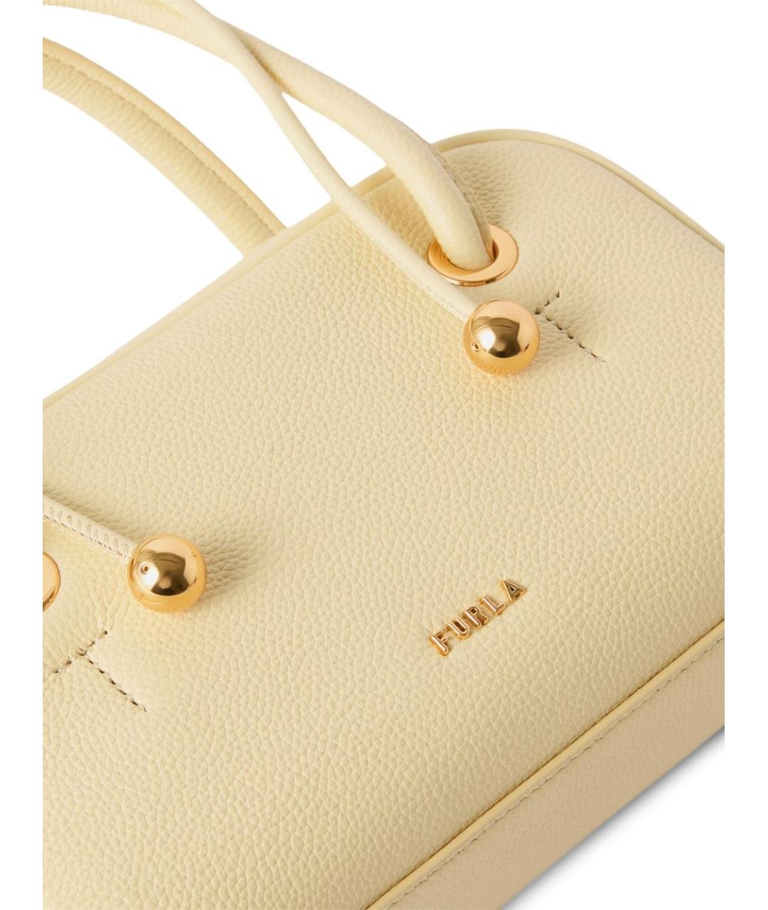 FURLA Бежевая кожаная сумка тоут, фото 2