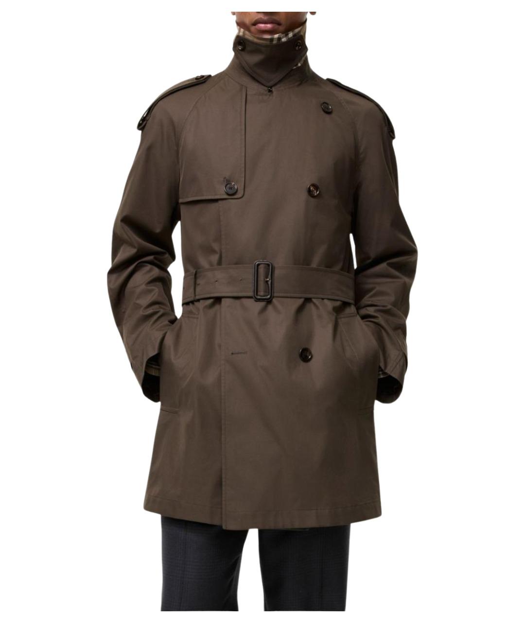 BURBERRY Коричневое пальто, фото 3