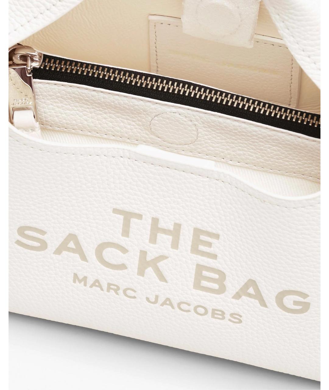 MARC JACOBS Белая кожаная сумка через плечо, фото 4