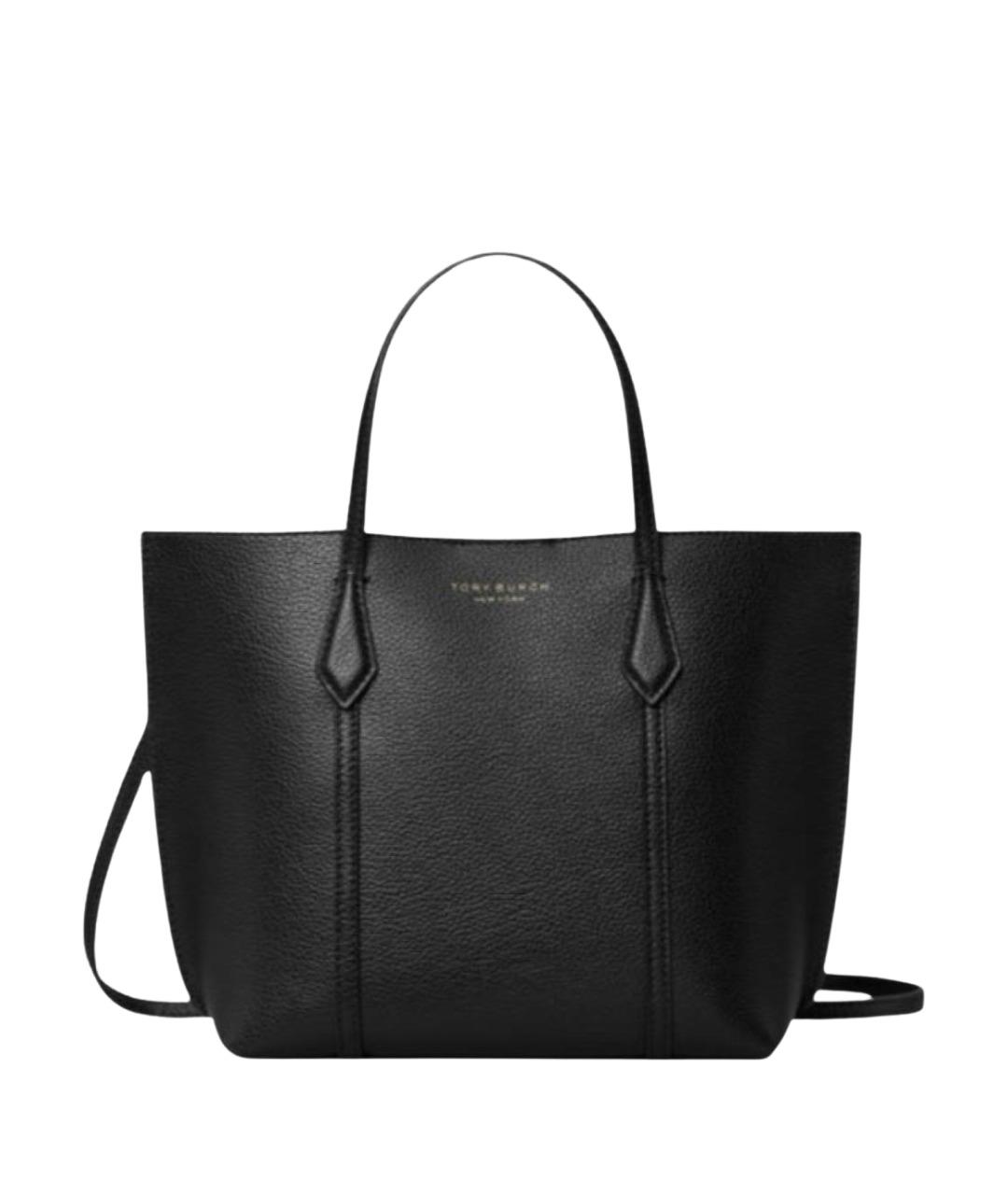 TORY BURCH Черная сумка тоут, фото 1