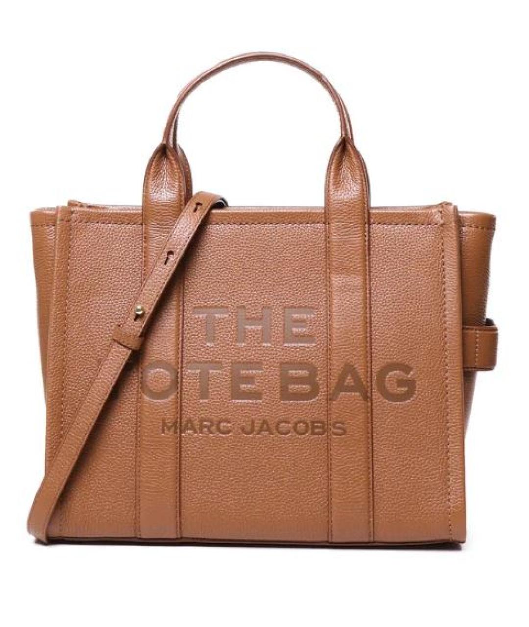 MARC JACOBS Коричневая кожаная сумка тоут, фото 1