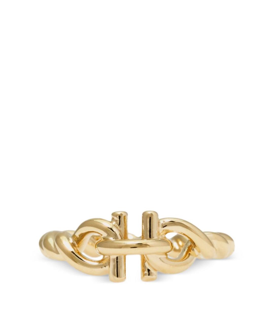 FERRAGAMO Золотое латунное кольцо, фото 3