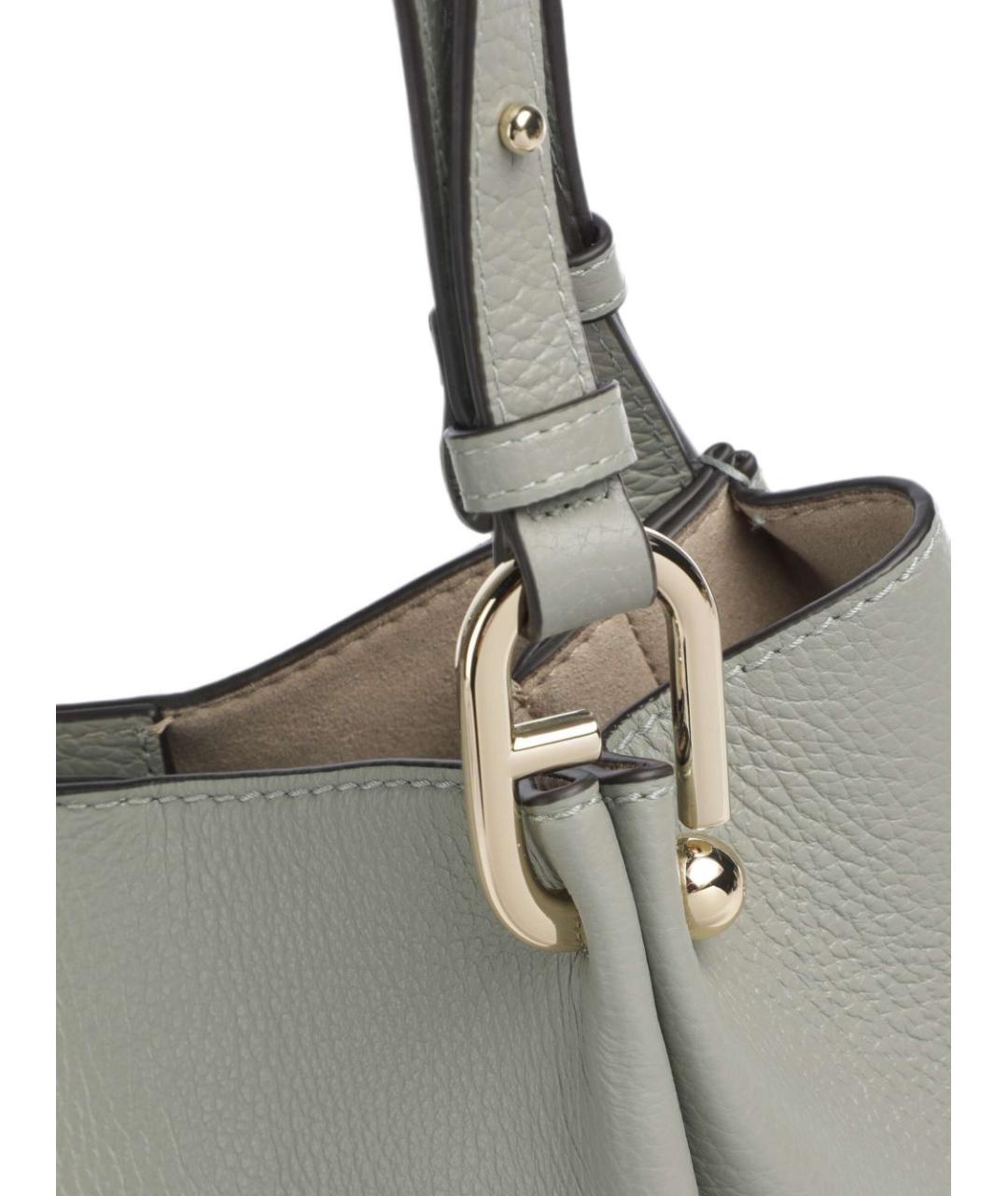 FURLA Зеленая кожаная сумка тоут, фото 5