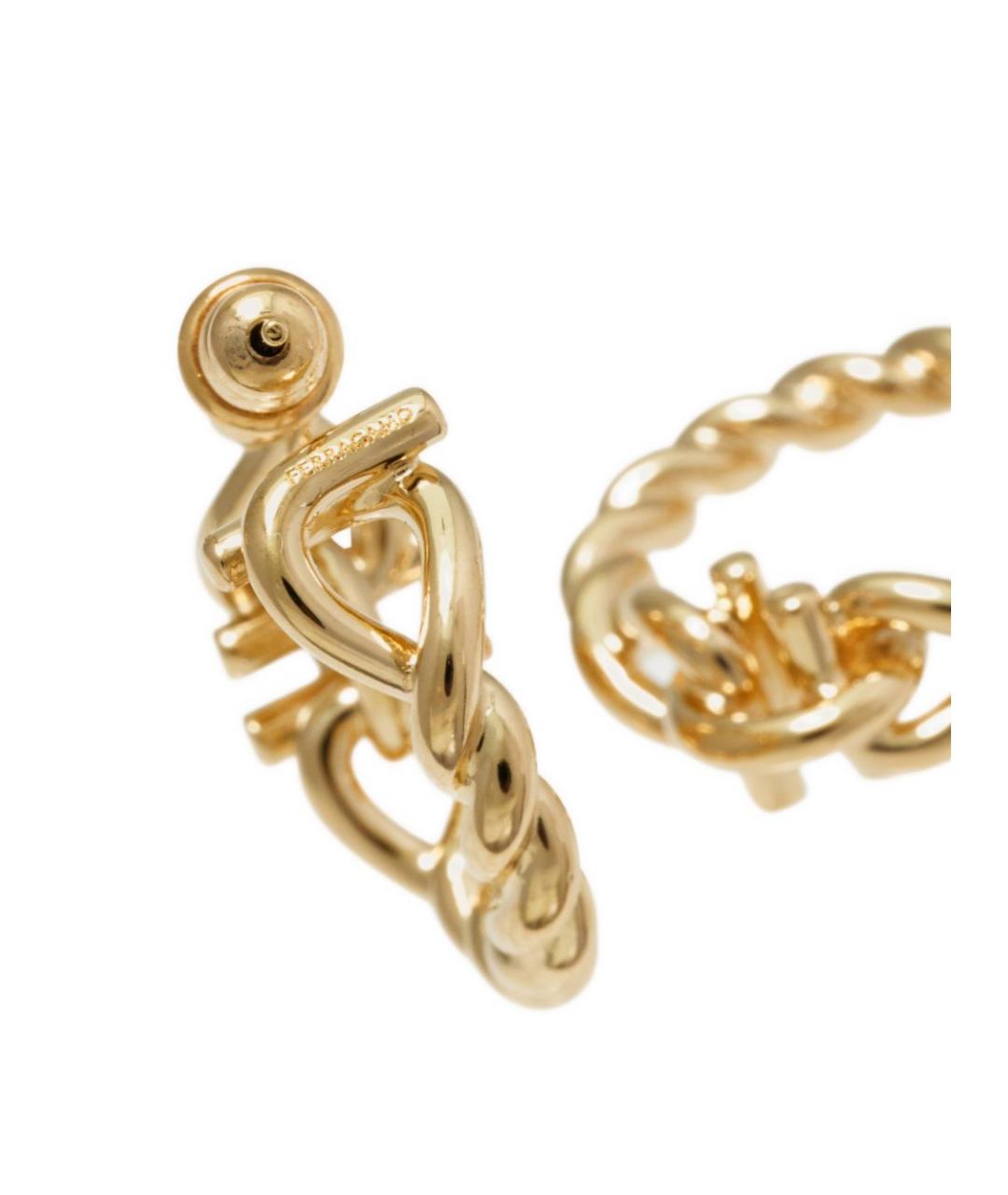 FERRAGAMO Золотые серьги, фото 2