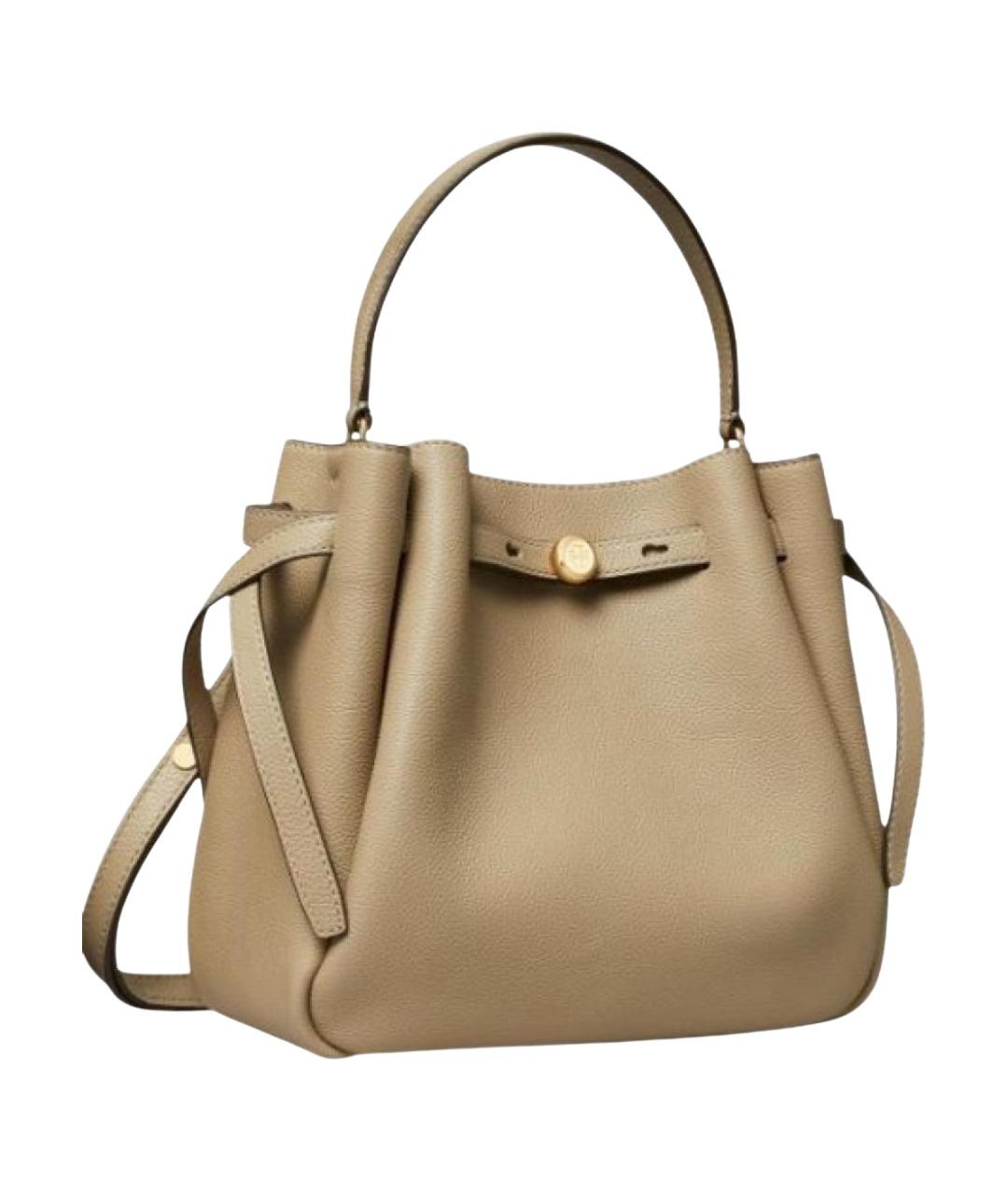 TORY BURCH Кожаная сумка с короткими ручками, фото 1