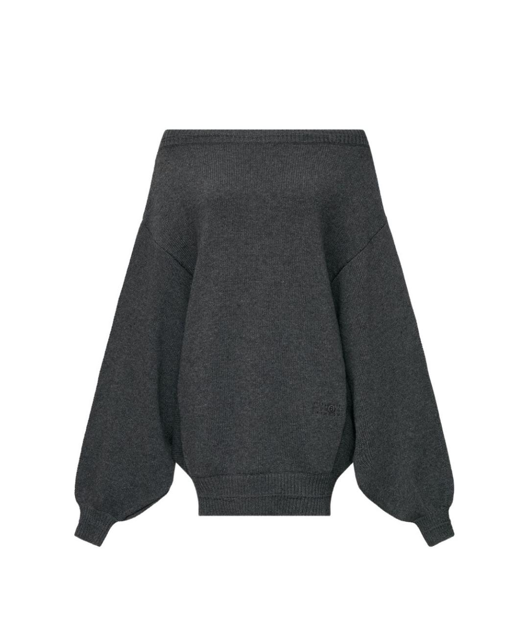 MM6 MAISON MARGIELA Серое платье, фото 1