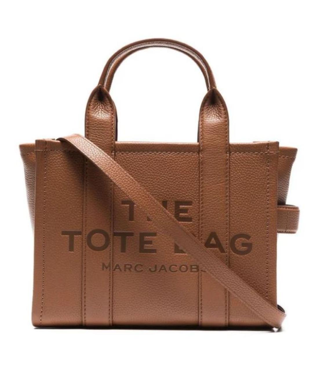 MARC JACOBS Коричневая кожаная сумка тоут, фото 1